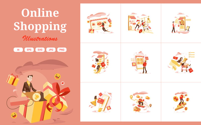 M363_Online Shopping Ilustraciones