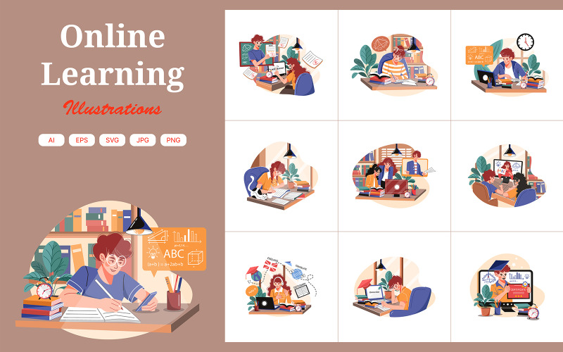 M374_Online tanulási illusztrációk