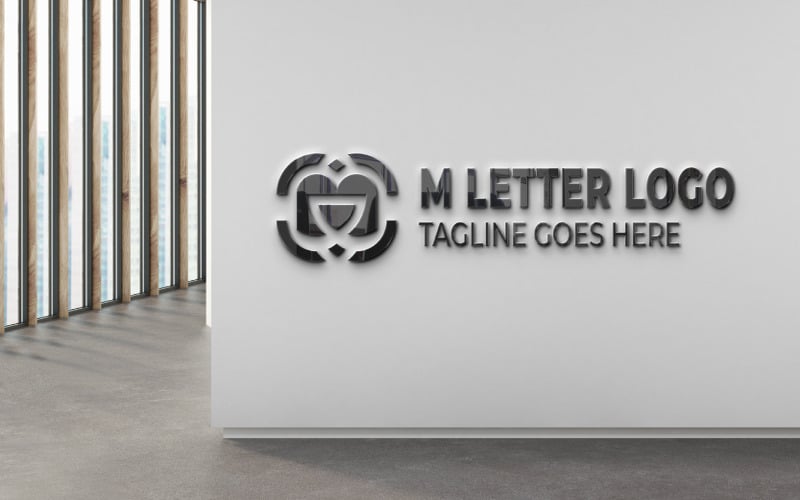 Design de logotipo M-Letter para uma empresa