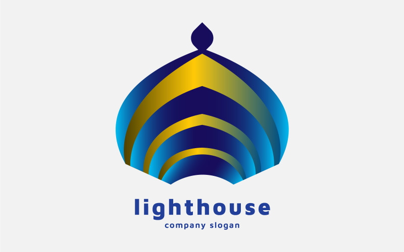 Islamisk arkitektur logotyp mall