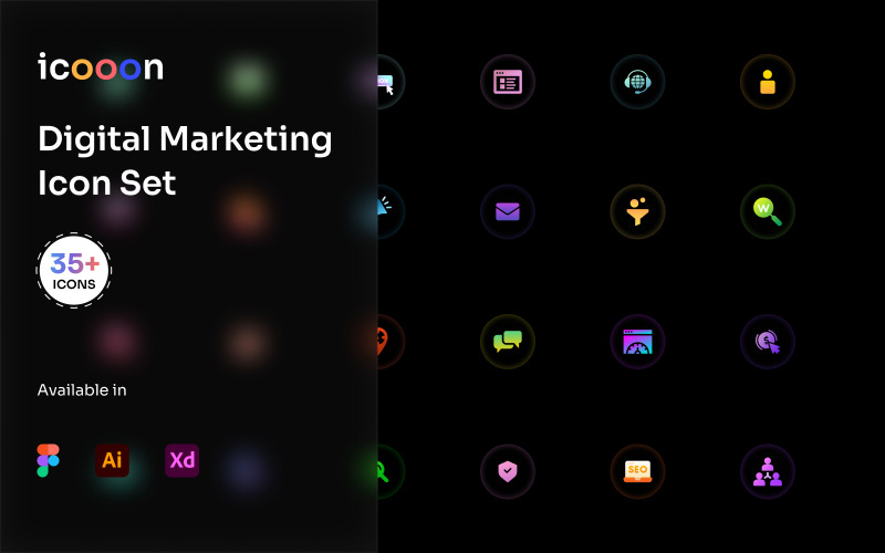 Icooon - Digitales Marketing-Icon-Set