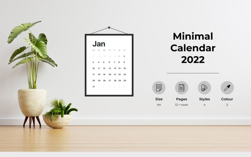 Minimal Calendar 2022 | New Year Calendar Planner
