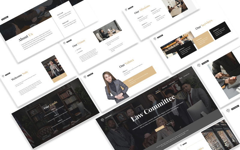Modèles PowerPoint de droit Thèmes PPT et PPTX pour les présentations