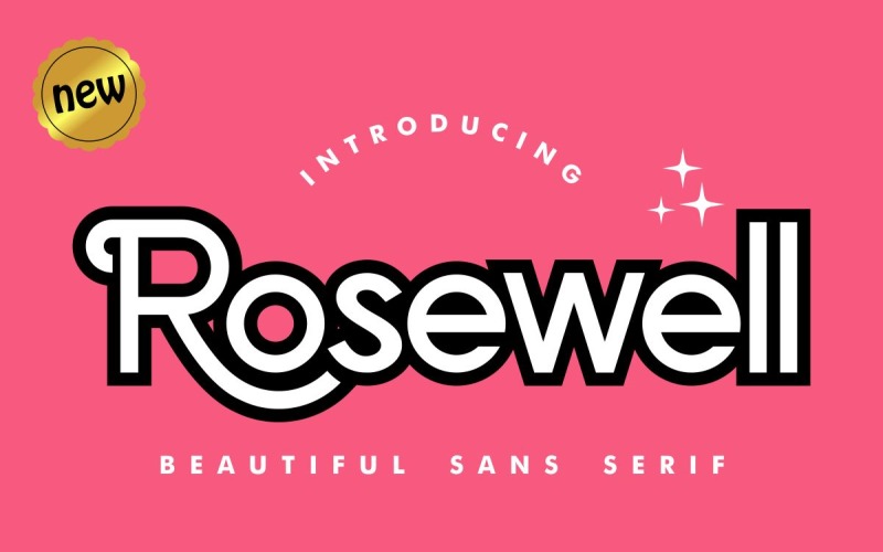 Rosewell — czcionka bezszeryfowa