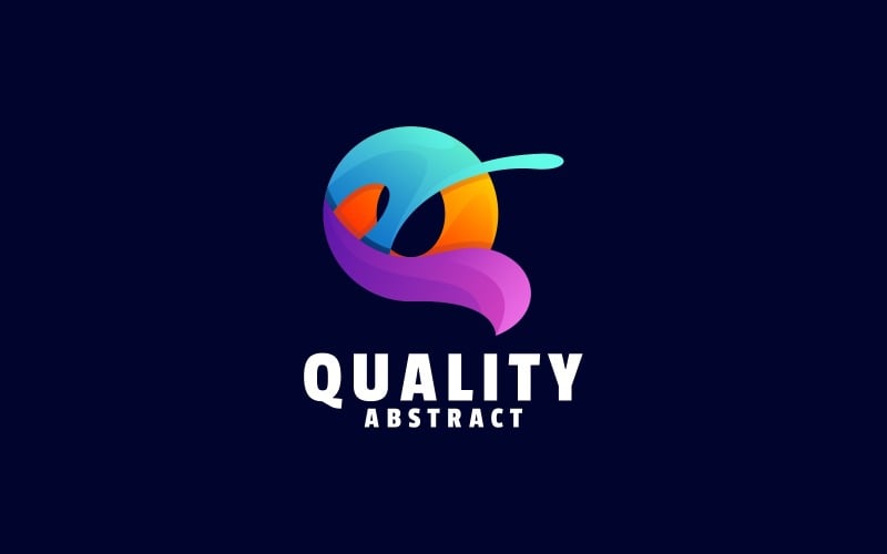 Letter Q Gradient Colorful Logo Style - TemplateMonster