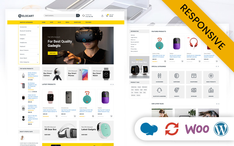 Elocart Multipurpose Electronics Store WooCommerce Responsive Theme