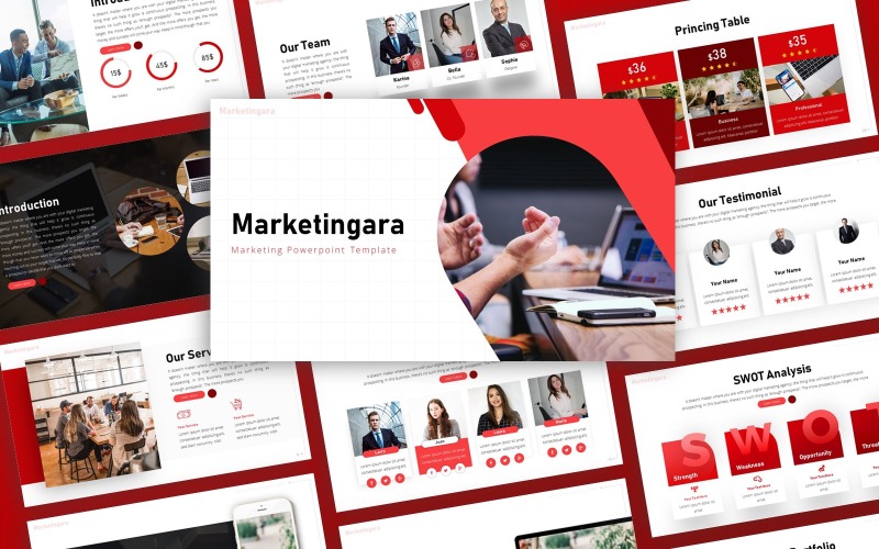 Marketingara - Marketing Multipurpose PowerPoint šablona