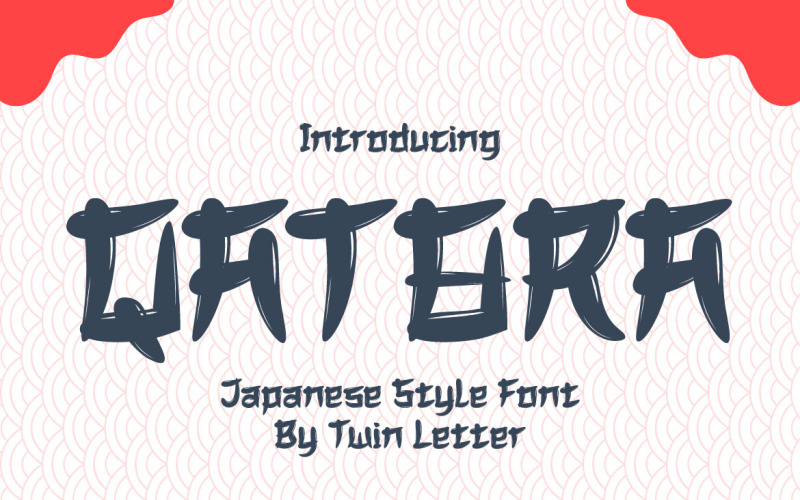 QATORA Faux japansk teckensnitt