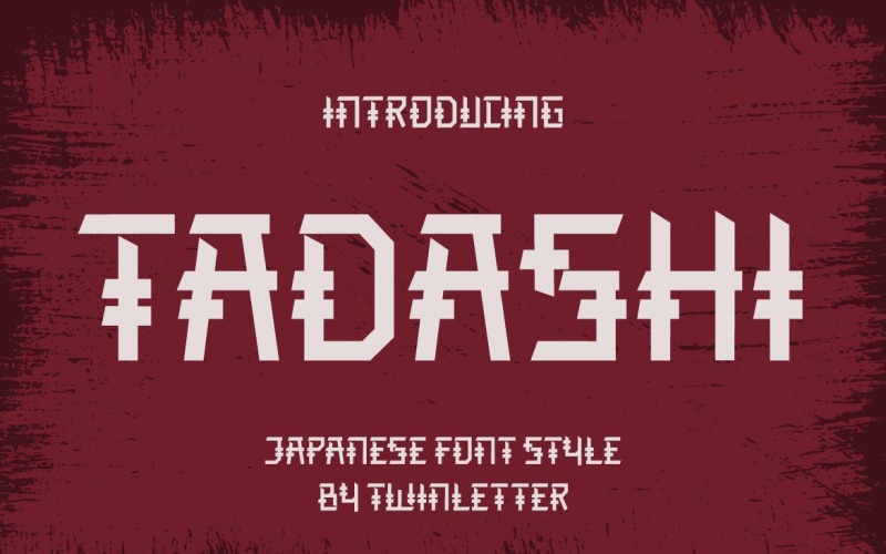 TADASHI Faux Japans lettertype