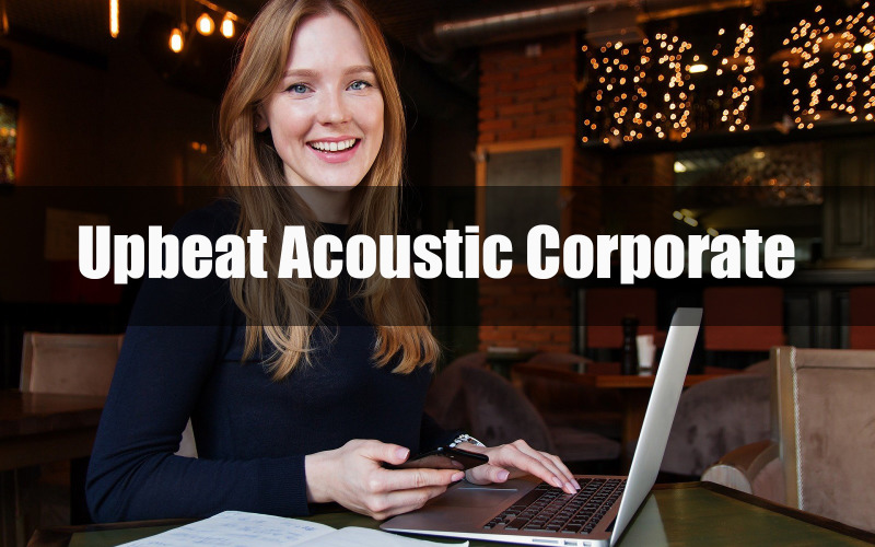 Upbeat akustisk företagsaktiemusik