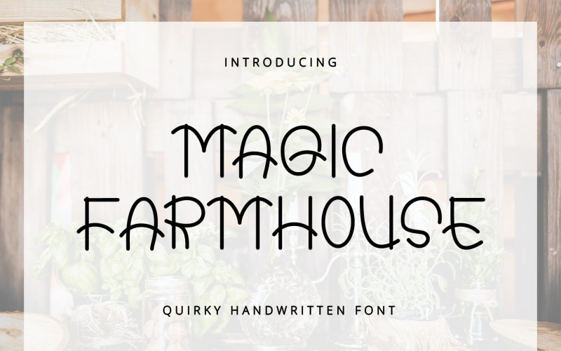 Magic Farmhouse - dziwaczna odręczna czcionka