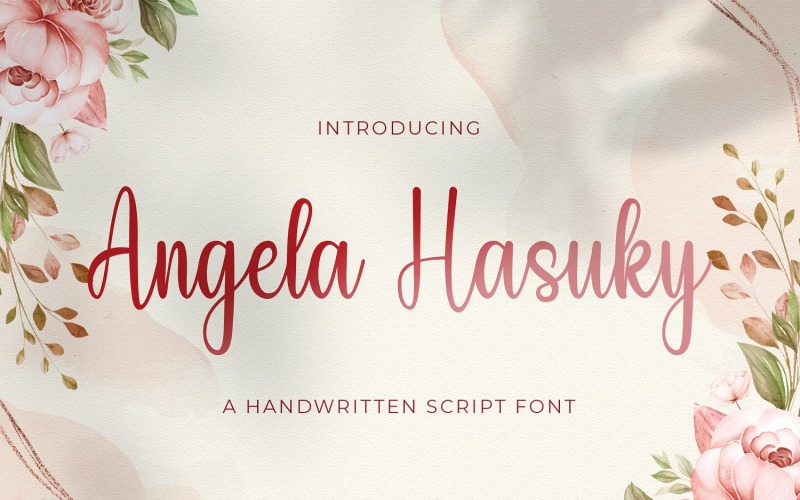 Angela Hasuky - Handschriftliche Schriftart