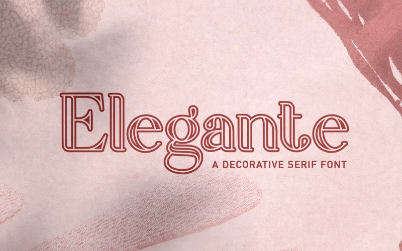 Elegante - dekorativní patkové písmo