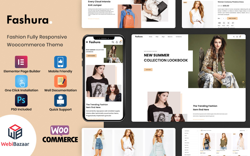 Fashura - Responsives Mode-WooCommerce-Thema