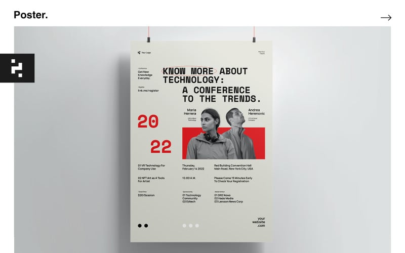 Tech Conference Event Poster Kit