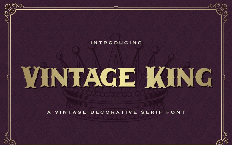 Vintage King - Decorative Serif Font