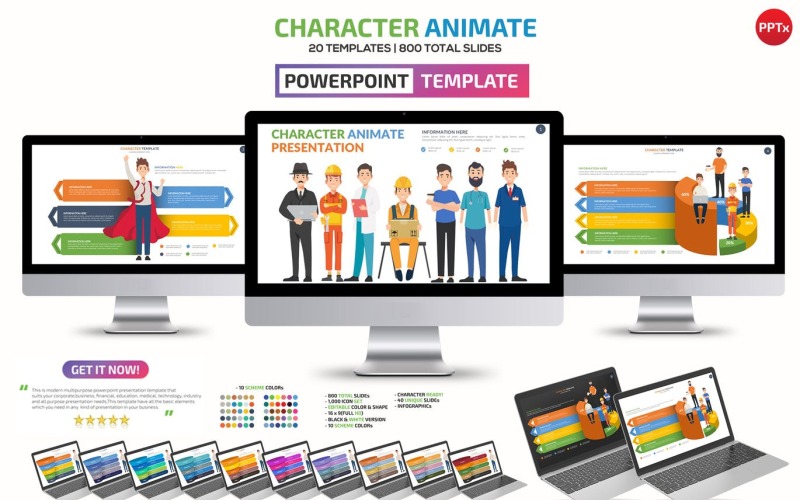 Human PowerPoint Templates from TemplateMonster