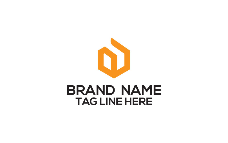 Een minimalistische brief Logo ontwerpsjabloon
