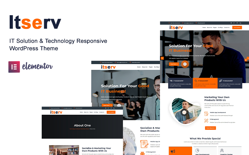 Itserv — Тема WordPress для программного обеспечения и ИТ-решений