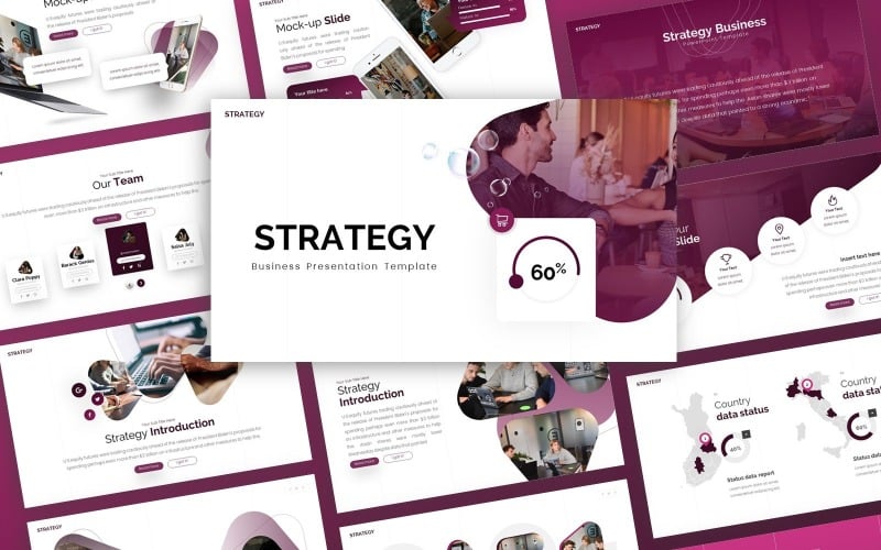 Strategi - Business Multipurpose PowerPoint-mall