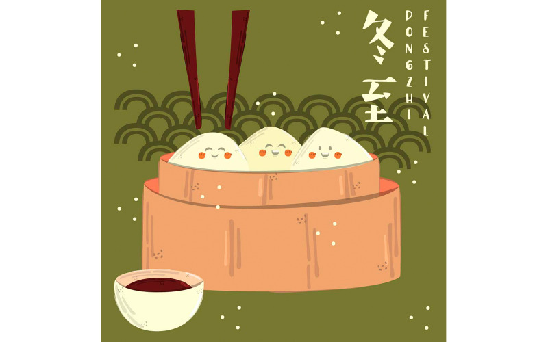 Illustrazione del festival di Dongzhi