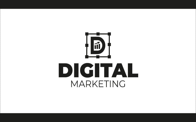 Дизайн логотипу креативного цифрового ринку