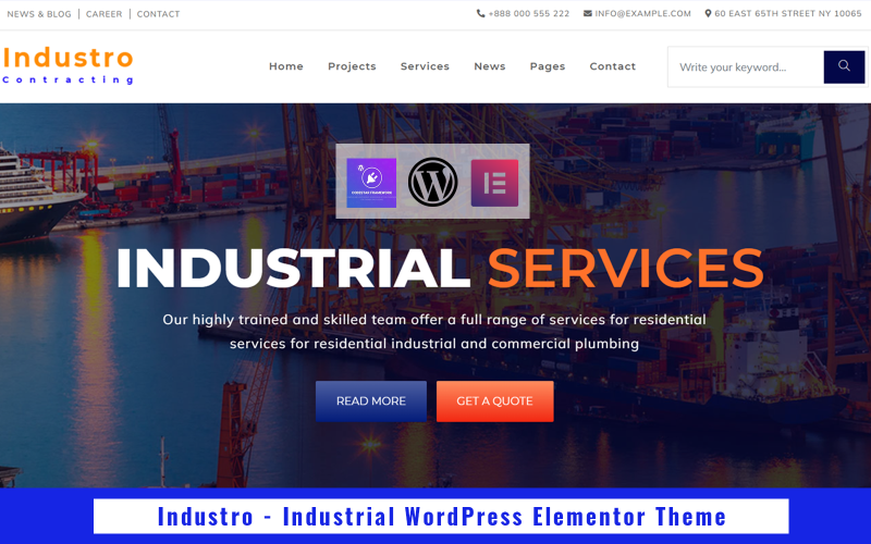 Industro – Industrielles WordPress Elementor-Thema