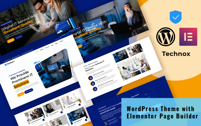 Technox - Tema WordPress Elemtntor de Consultoria e Negócios de TI