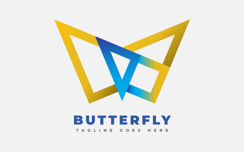 Snygg Butterfly W Fashion Logotyp