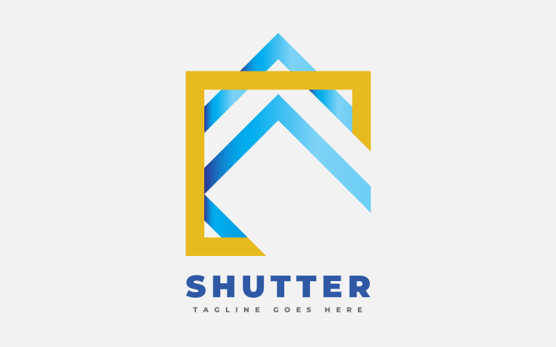 Logotipo de la tecnología C del marco del obturador de la cámara