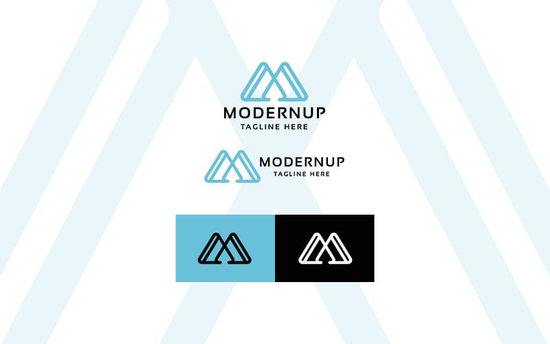 Modernup Letter M Professional Logo