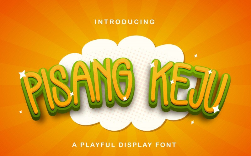Pisang Keju - Playful Display Font