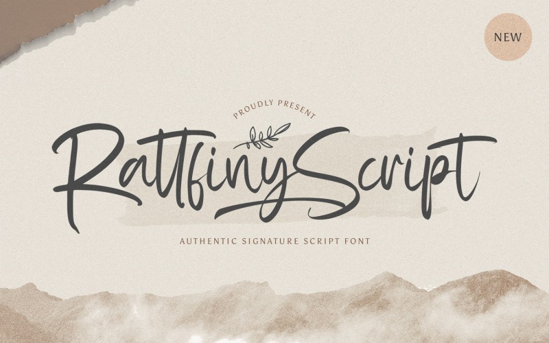 Rattfiny Script — czcionka skryptu podpisu