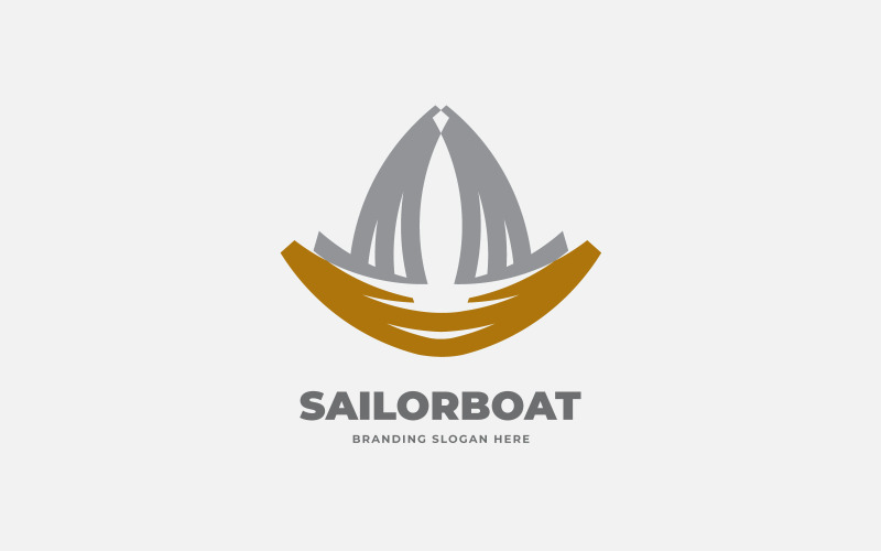 Sailor Boat Fashion Logo Template