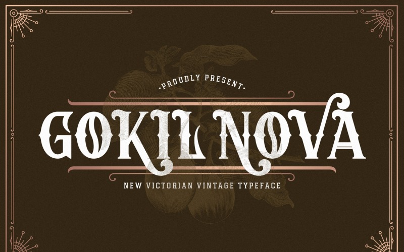 Gokil Nova - шрифт у вікторіанському стилі