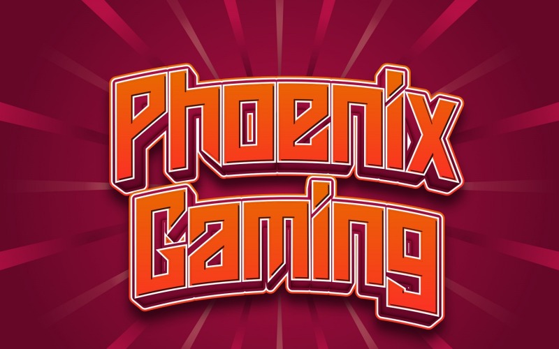 Phoenix Gaming - Futuristisch Sans-lettertype
