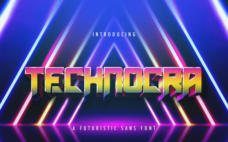 Technocra - футуристичний шрифт Sans