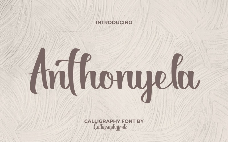 Anthonyela 书法字体
