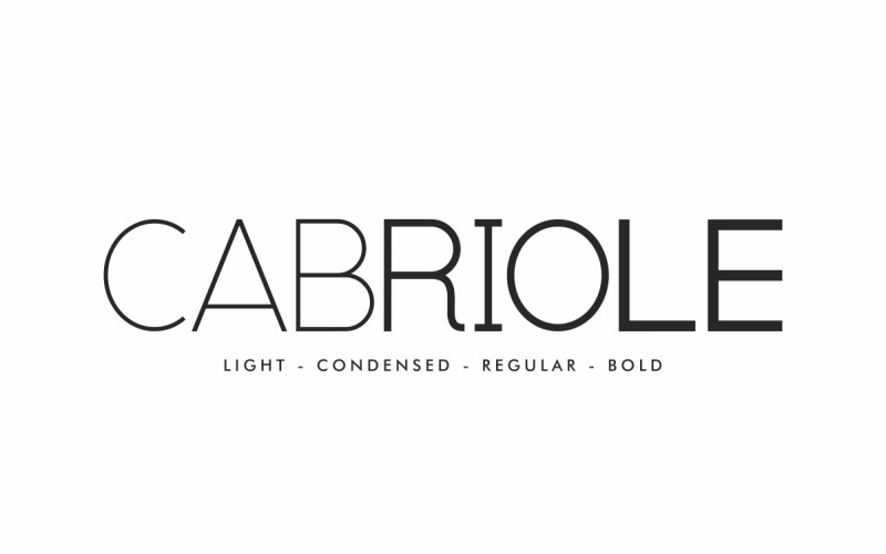 Cabriole Minimalist Sans Serif Font