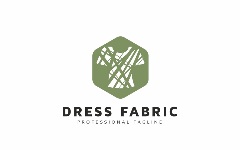 Dress Fabric Logo Template