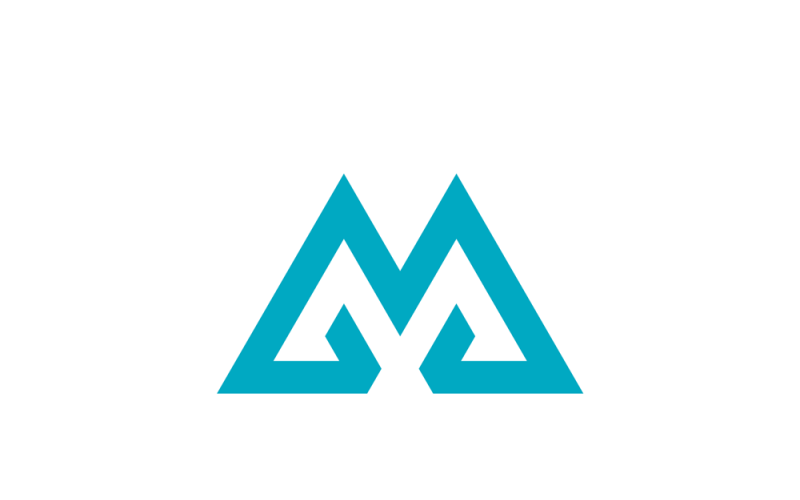 Góra - szablon projektu logo litery M