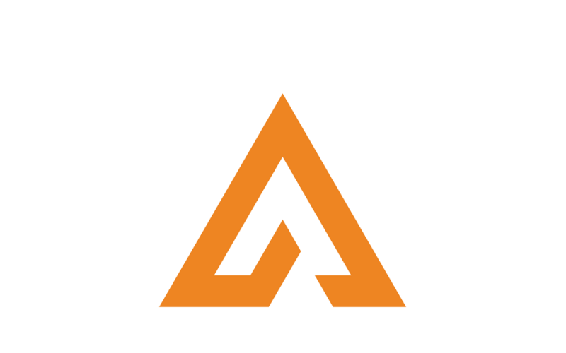 Шаблон оформлення логотипу Alpha - Letter A