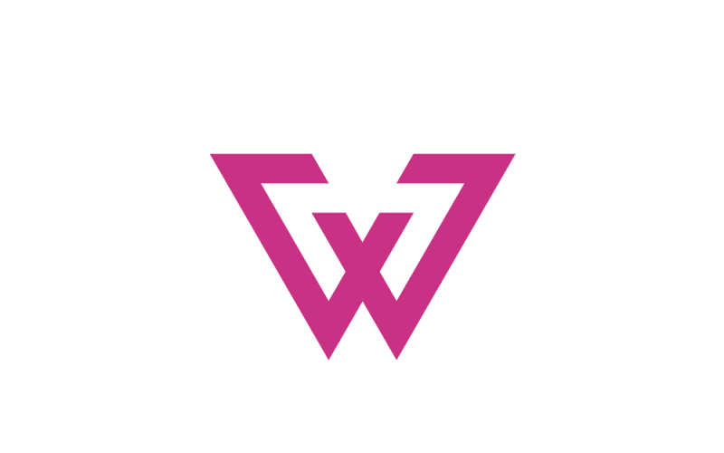 Website - Letter W-logo ontwerpsjabloon