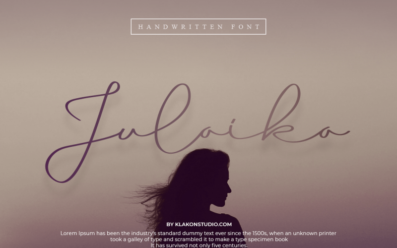 Julaika - odręczne czcionki