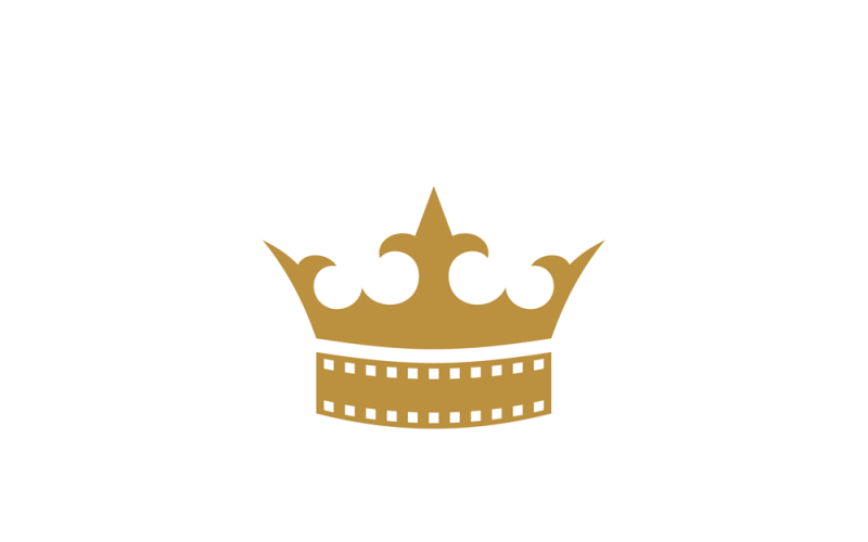 Modèle de logo de cinéma de la Couronne 2