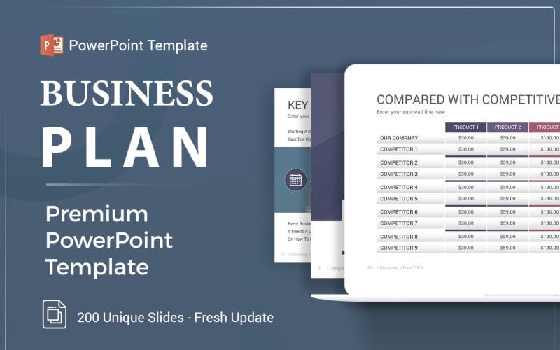 Businessplan-PowerPoint-Präsentationsvorlage
