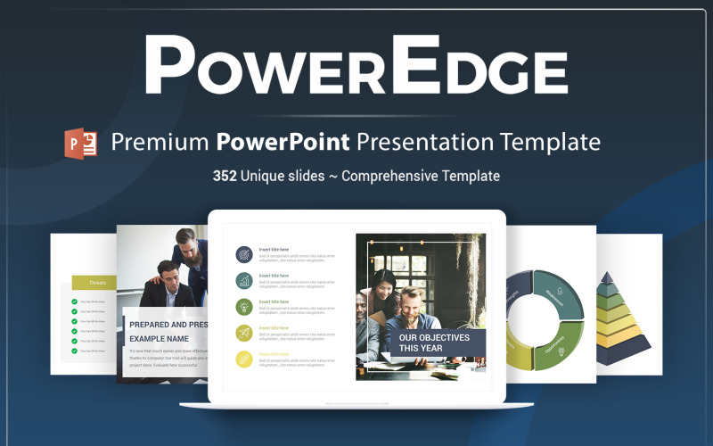 Power Edge PowerPoint Sunum Şablonu