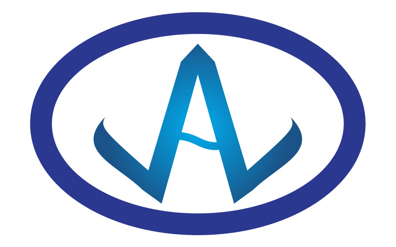 Una lettera Logo Design Un logo