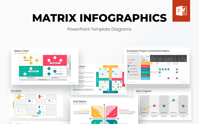 Vorlage für Matrix-PowerPoint-Diagramme