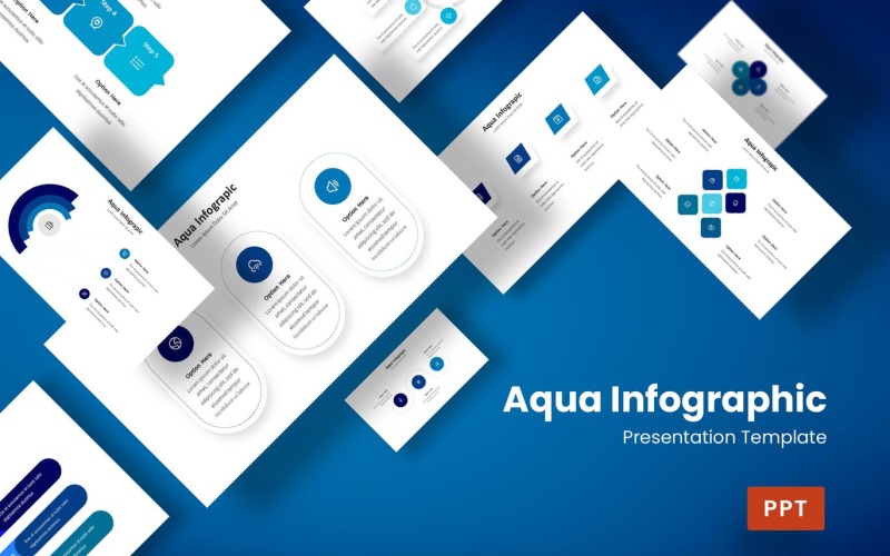 Aqua - PowerPoint Infographics Slide